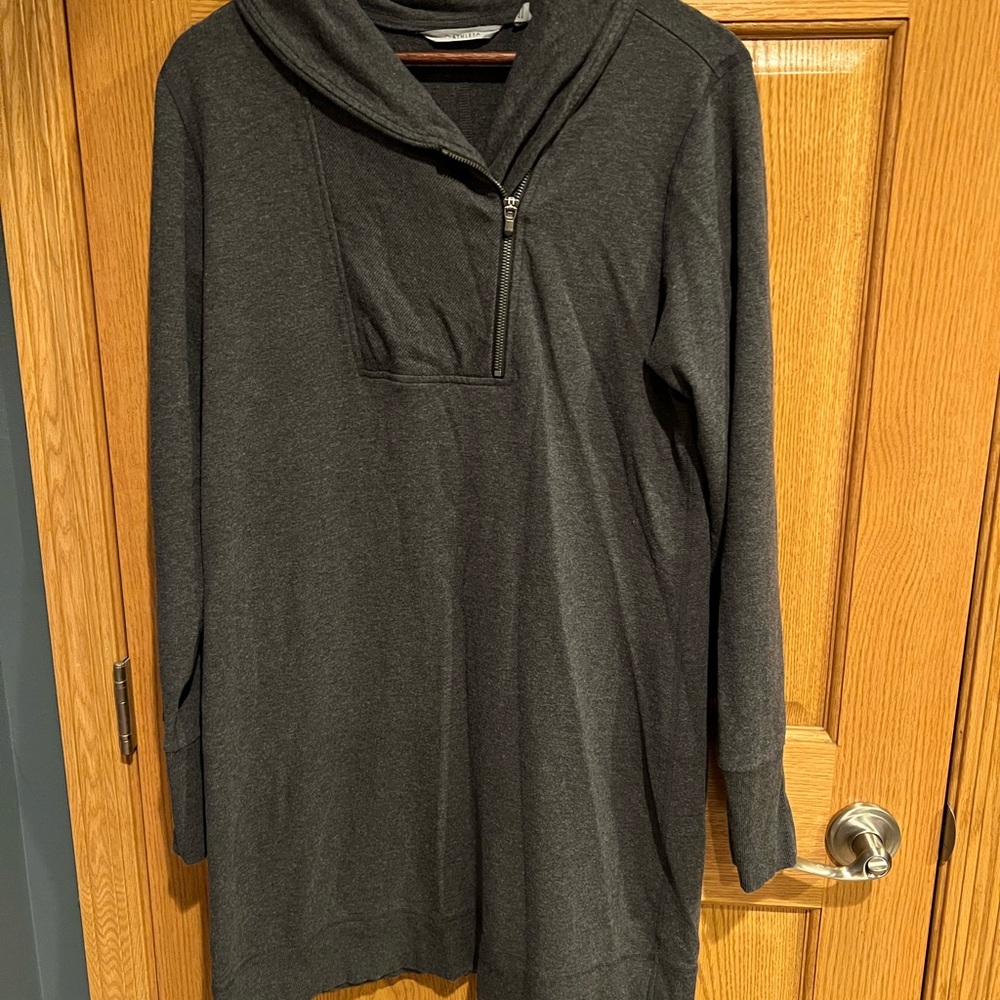 Athleta Charcoal Sweater Dress